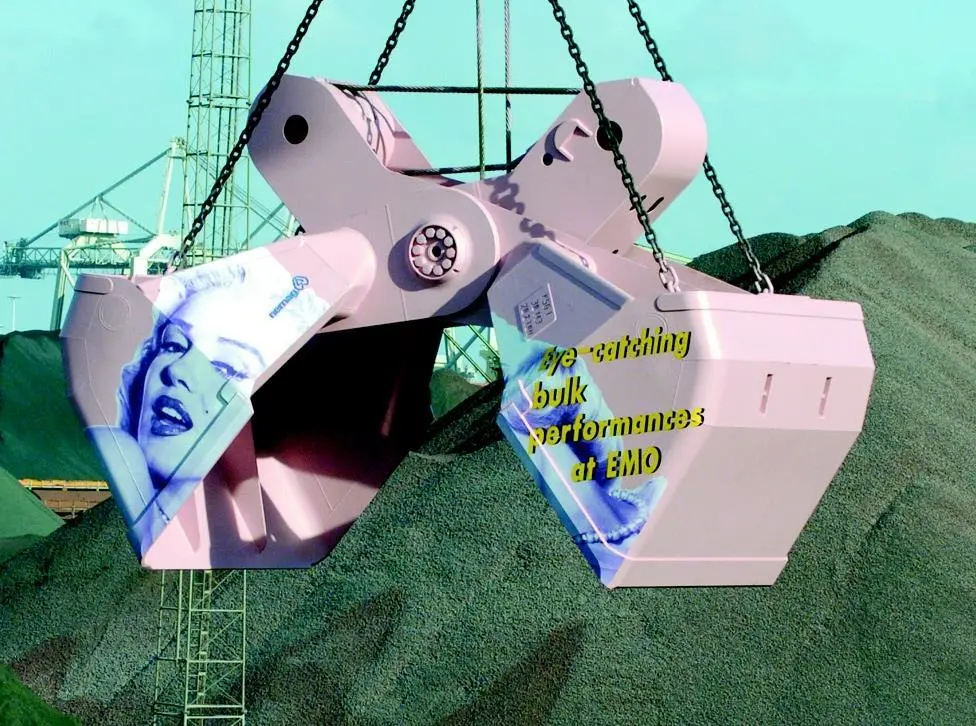 These two photos from NEMAG just go to show how much attention you can grab with something as prosaic as a cargo grab.
