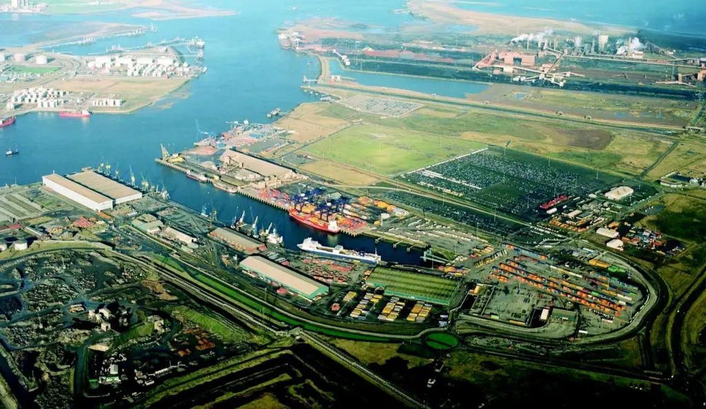 Teesport: new box terminal would occupy site of old refinery