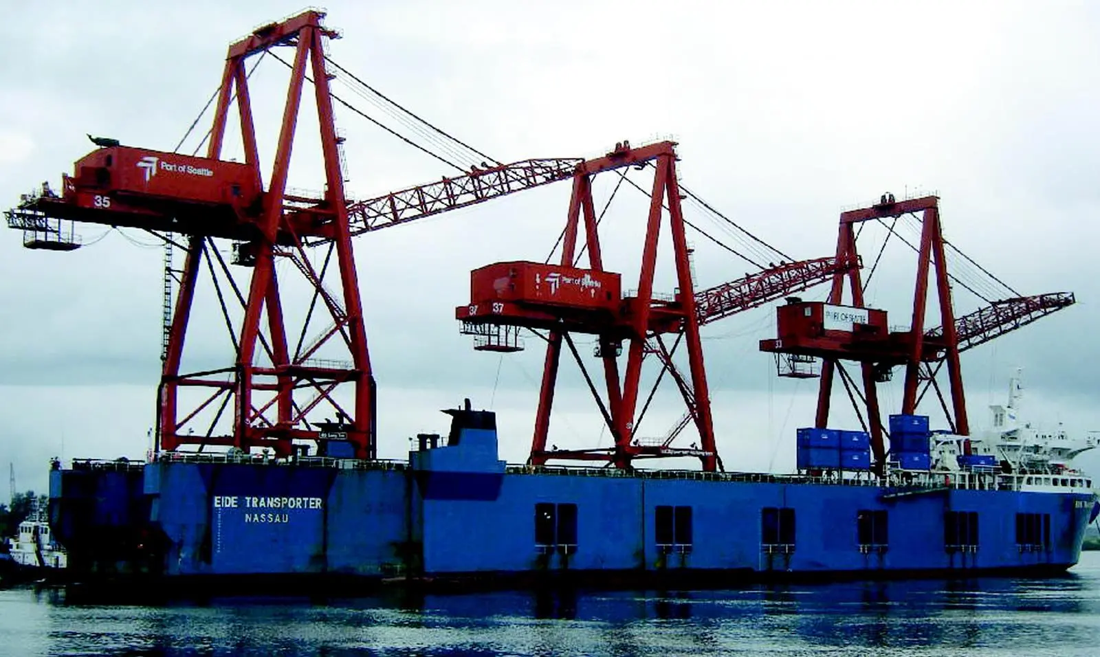 Image of a port container terminal