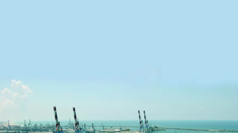 The new Hayovel container terminal in Ashdod before it went into operation: part of a US$3bn investment programme