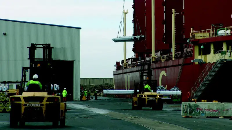Liverpools Gladstone Steel Terminal doubles as a traditional port terminal and regional distribution centre The old chill store at Tilbury is now used by LCB as a warehouse and distribution facility