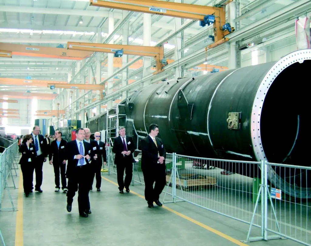 Liebherr has formally opened its new Rostock manufacturing plant for cargo handling equipment