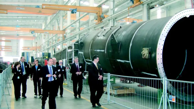 Liebherr has formally opened its new Rostock manufacturing plant for cargo handling equipment