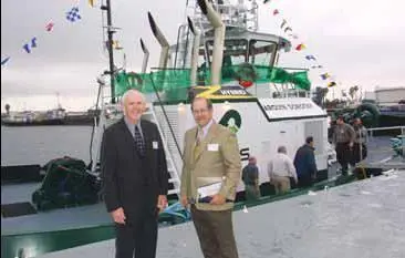 Foss President and COO Gary Faber (left) and Richard Steinke