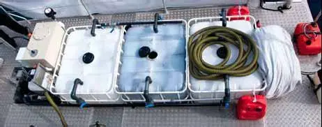 The onboard sewage water treatment system