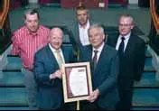 Port of Cork receiving the ISO 14001 Certification from Bureau Veritas