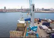 G HMK 7608 Mobile Harbour Crane handling project