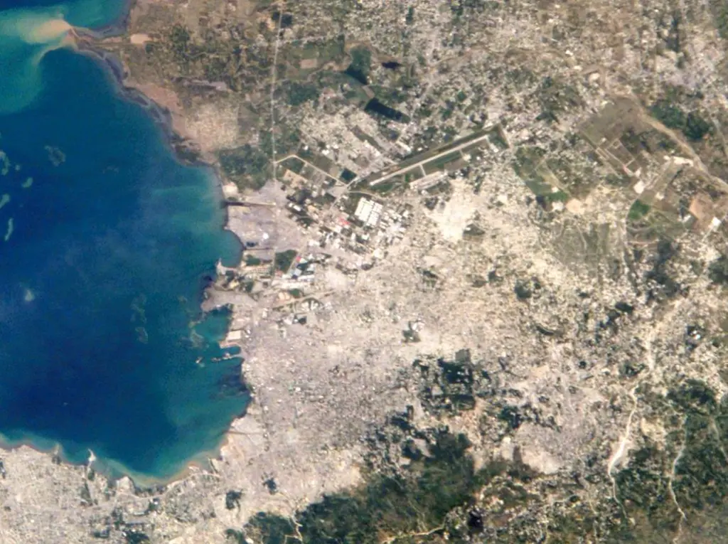 Port-au-Prince, devastated by the earthquake, is now looking at development. Photo: NASA