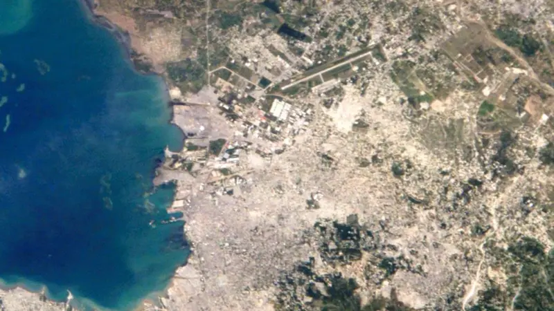 Port-au-Prince, devastated by the earthquake, is now looking at development. Photo: NASA