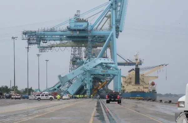 Port Strategy: The effect of high winds on container cranes can be devastating
