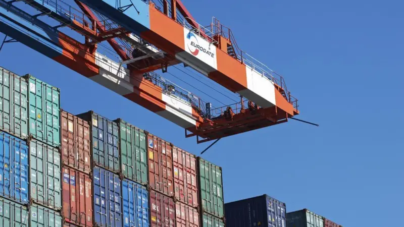 Port Strategy: Hamburg is one of few terminals to escape Eurogate's cuts. Credit: Vielmo and EUROGATE