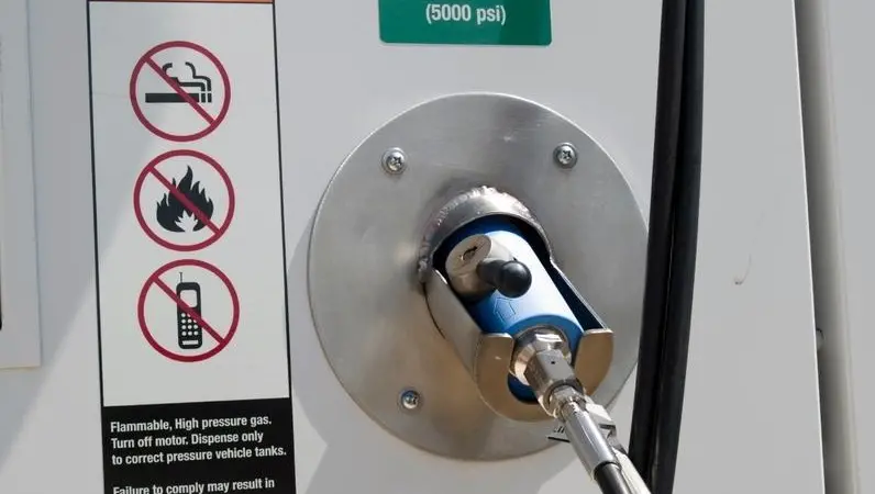 Refuelling points like this one could become much more commonplace in the future. The clue's in the name – hydrogen; generated from water...