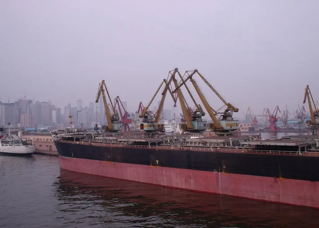 A recent explosion at Dalian has stopped operations at the port. Photo: P Louis