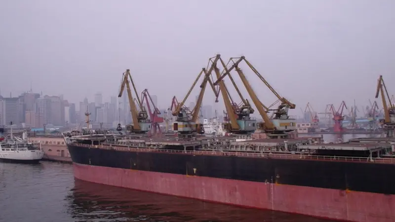 A recent explosion at Dalian has stopped operations at the port. Photo: P Louis