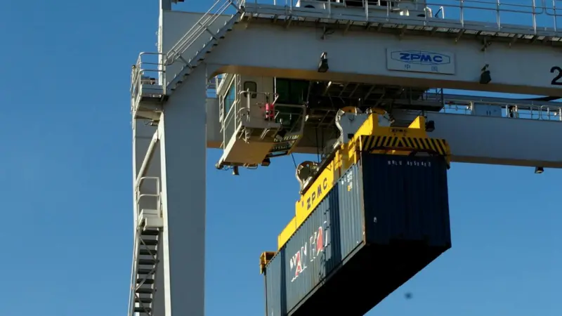 The EcoCrane will be tested over the next 12 months by Ports America at the West Basin Container Terminal