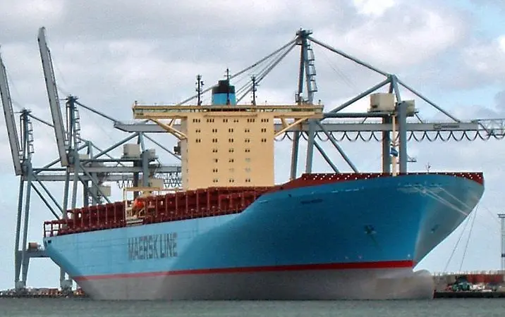 Emma Maersk: one of the largest container ships in the world with a capacity of over 14,000 teu. Now Maersk is looking at 16,000 teu