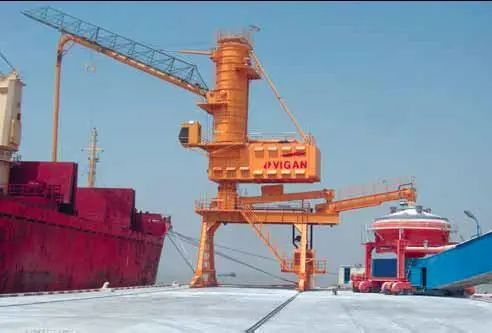 Vigan pneumatic unloader supplied in 2009 to the IRALCO terminal