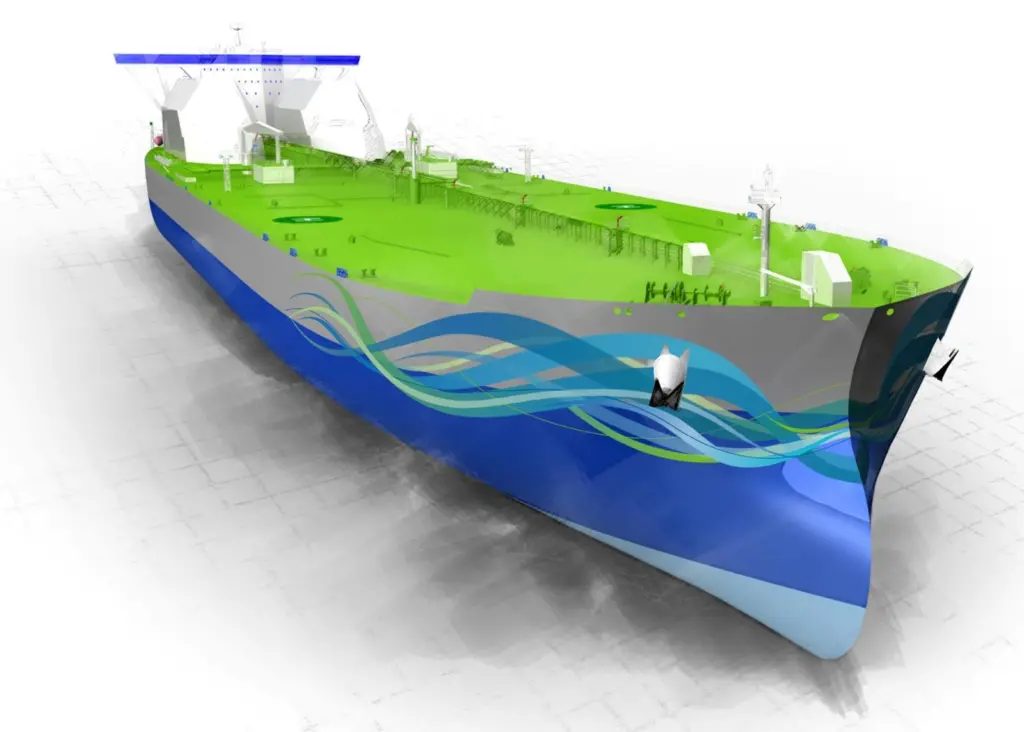 Artist’s impression of DNV’s Triality VLCC concept