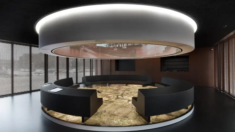 Inside the MAS Port Pavilion, Image: © Toon Grobet