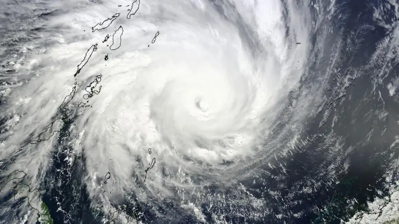Cyclone Yasi makes landfall in Queensland. Photo: NASA