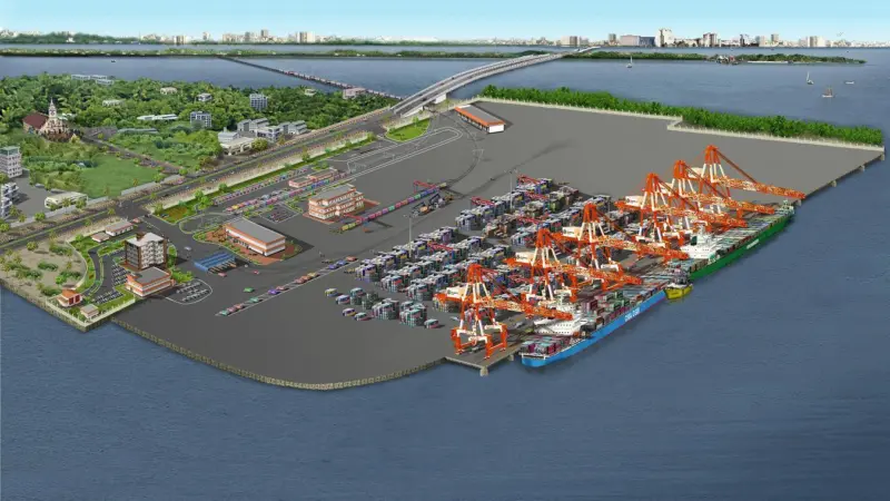 Delays in clearing cargo has caused congestion in the new terminal