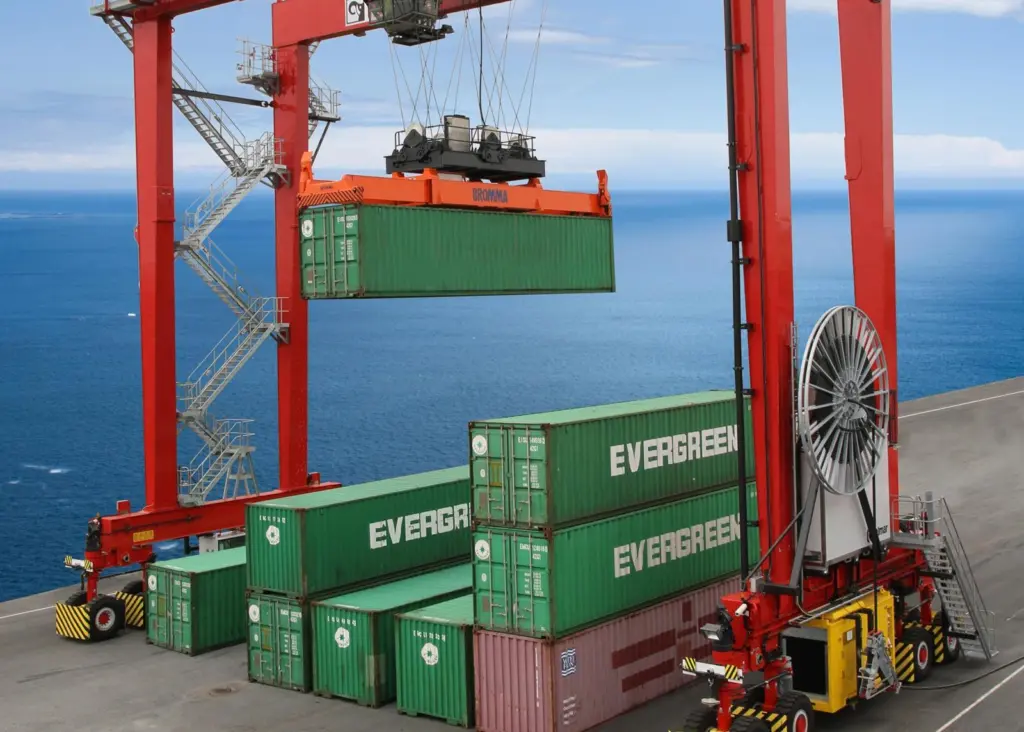 The Kalmar Zero Emission(TM) E-One2 RTG is Cargotec's most environmentally friendly model.