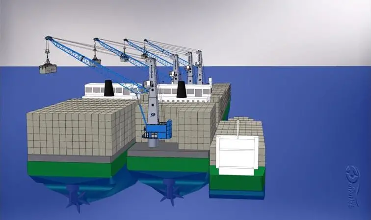 The floating hub concept could mean an answer to ports’ problems in predicting volumes