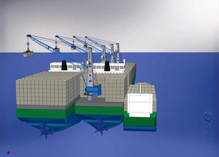 The floating hub concept could mean an answer to ports’ problems in predicting volumes