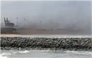 Chennai port with two dusty cargoes