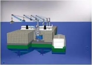 Floating hub port