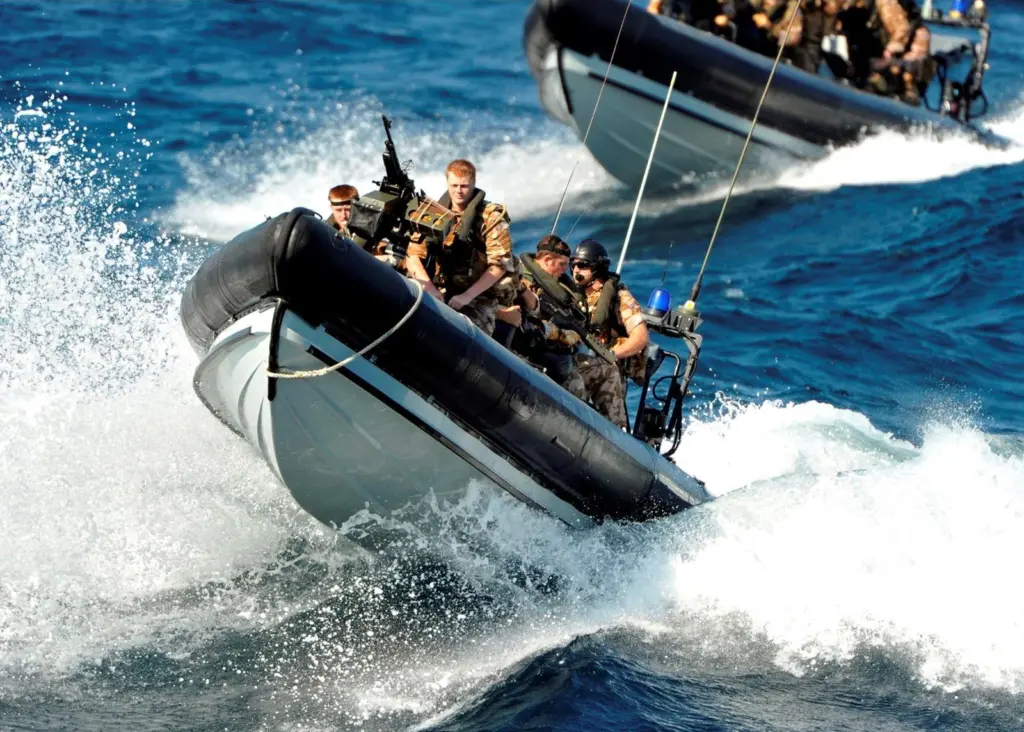 Nato forces have been sweeping the sea off the port to locate mines