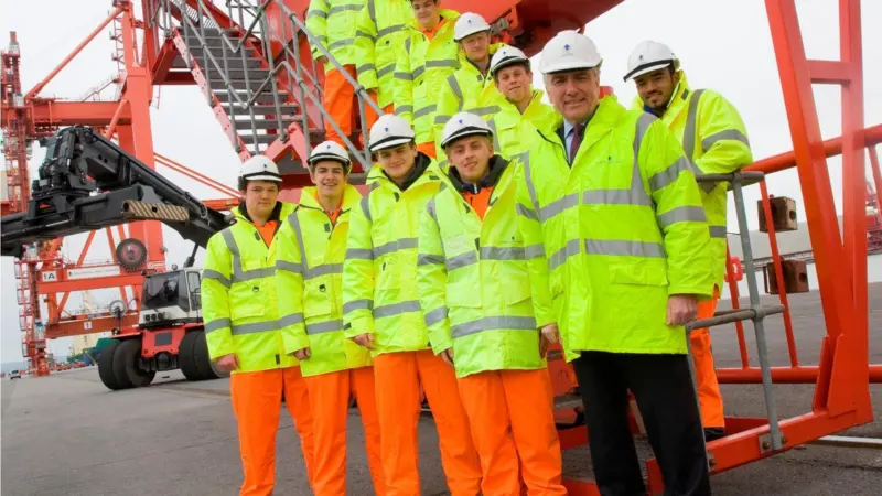 Bristol Port Co has started training apprentices to cater for the future expansion of the port