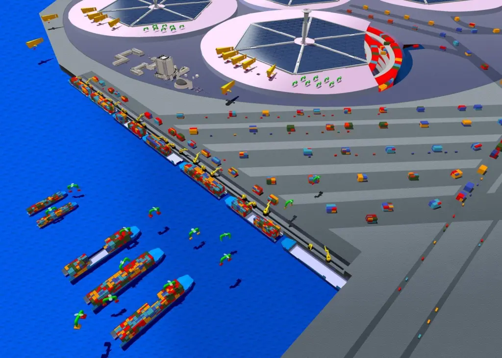 Will hovering spreaders be a common sight on ports in 2060?