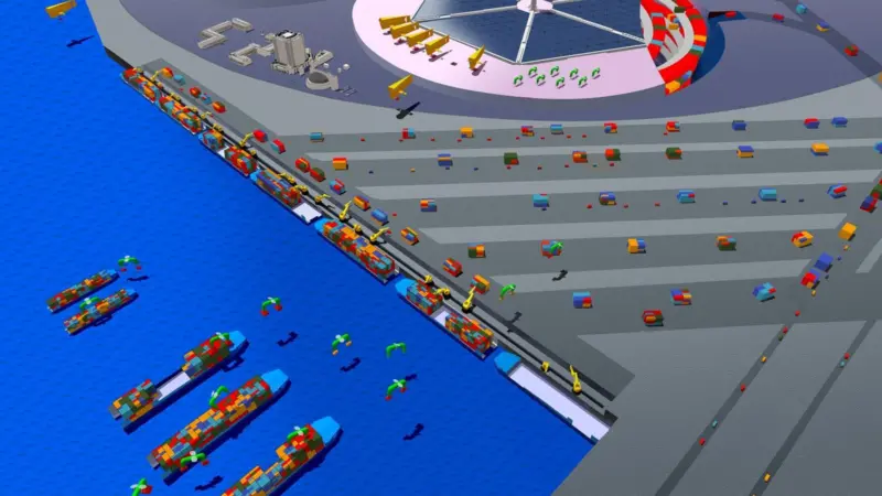 Will hovering spreaders be a common sight on ports in 2060?