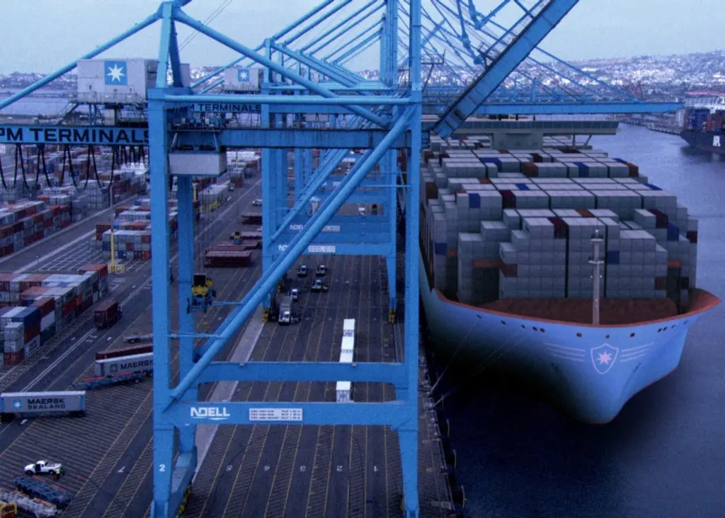 Maersk 18,000 teu Triple-E class ship is forcing a sea change in ports