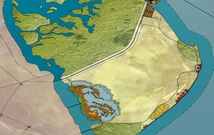 The planned Mubarak Al-Kabir port at Boubyan Island has been the subject of controversy