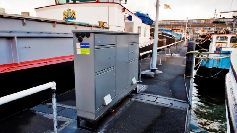 The GE Energy onshore power supply project at the Port of Rotterdam, aims to help reduce emissions at the port.