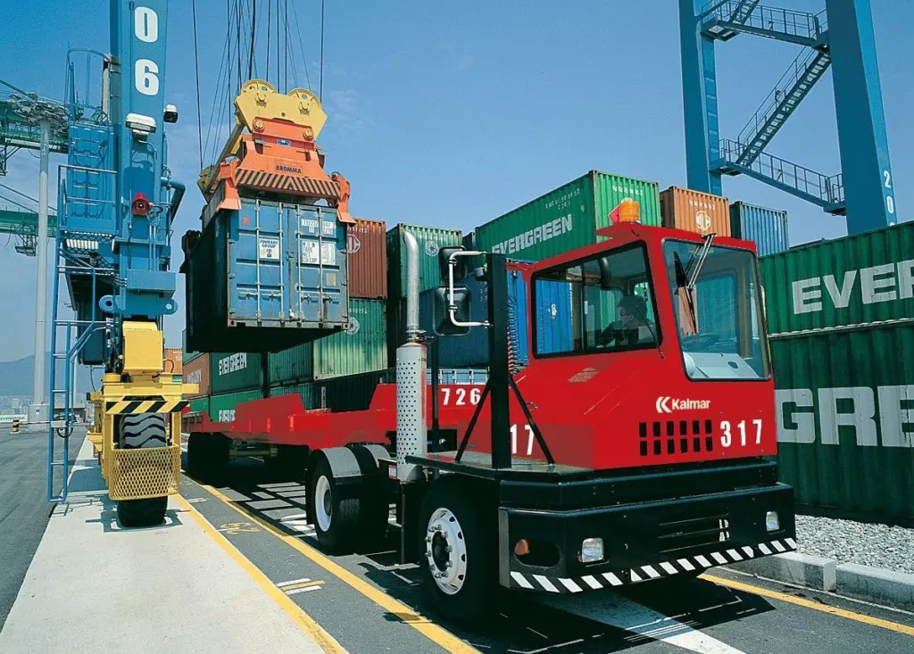 Inland container depots are often point-to-point operations and might benefit from the introduction of AGVs