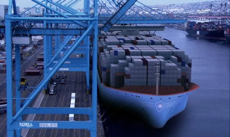 Big ships, like Maersk's Triple E, bring big insurance headaches for ports