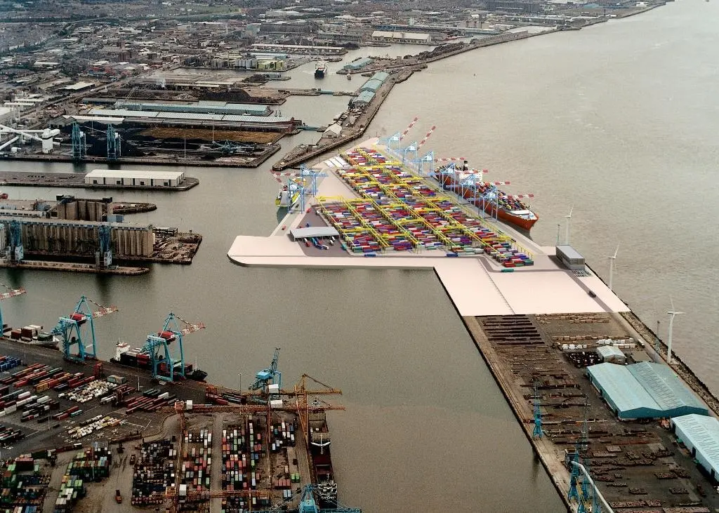 The proposed Post-Panamax River Terminal at the heart of the Master Plan strategy