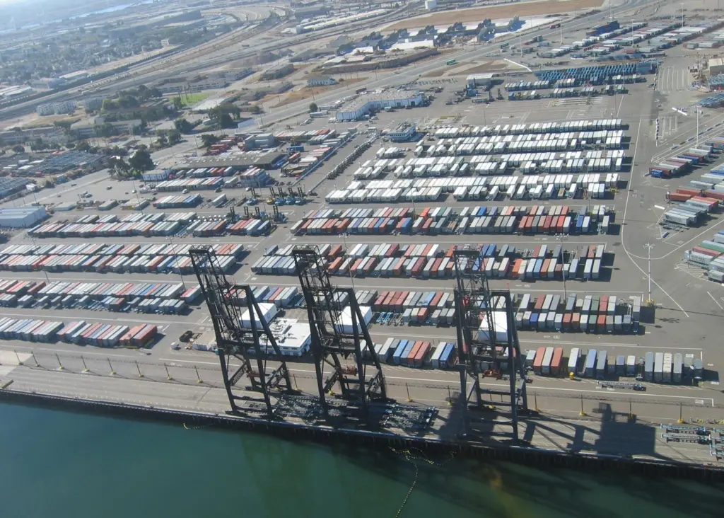The Port of Oakland is being targeted by a protest march today