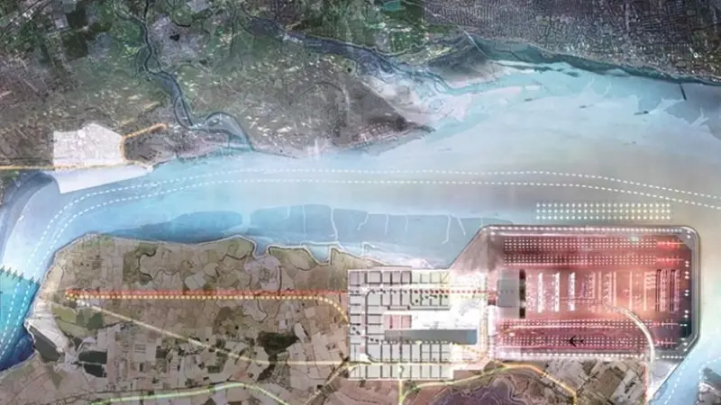 The Thames Hub vision was launched this morning