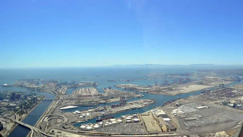 Import volumes at Los Angeles/Long Beach are expected to drop by almost 5% in the fourth quarter over 2010's figures. Credit: D Ramey Logan