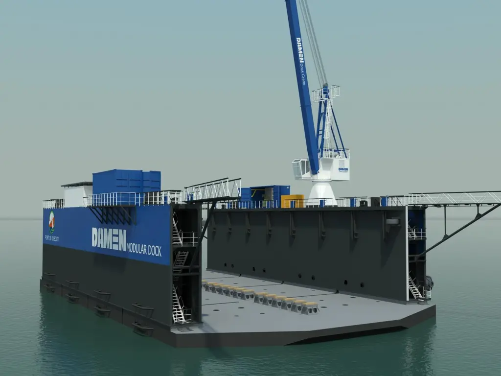 The DMD 4020 bound for the Port of Djibouti