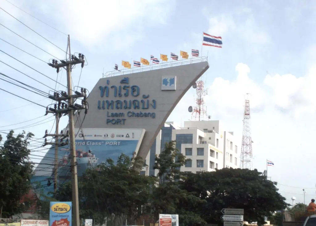 Laem Chabang port is the largest in the country
