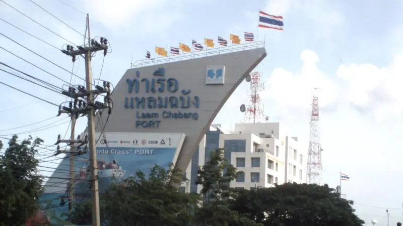 Laem Chabang port is the largest in the country
