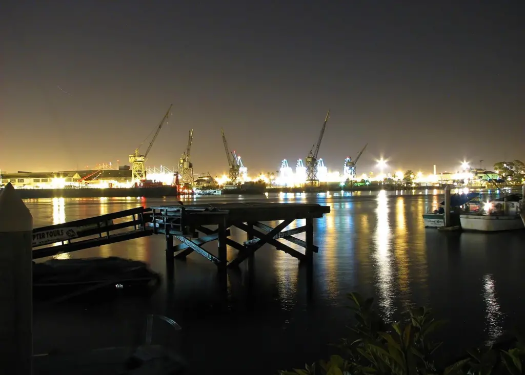 Good port lighting aids productivity, which in turn aids local businesses. Credit: Abhijit Patil