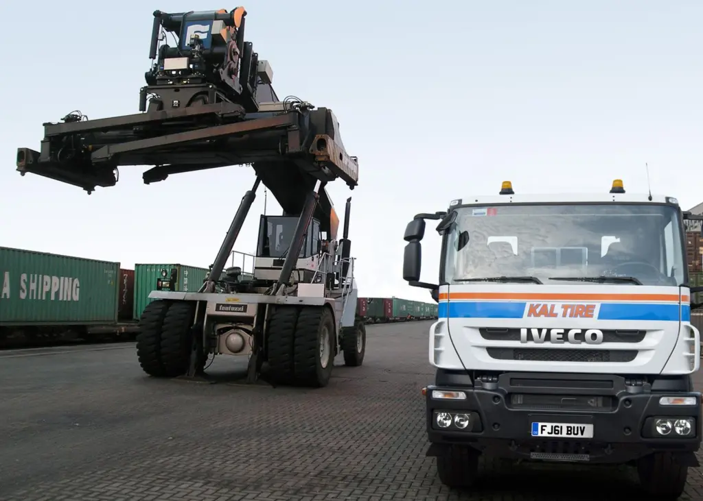 Too many ports still use normal highway pattern truck radial tyres when they should be using industrial radial tyres