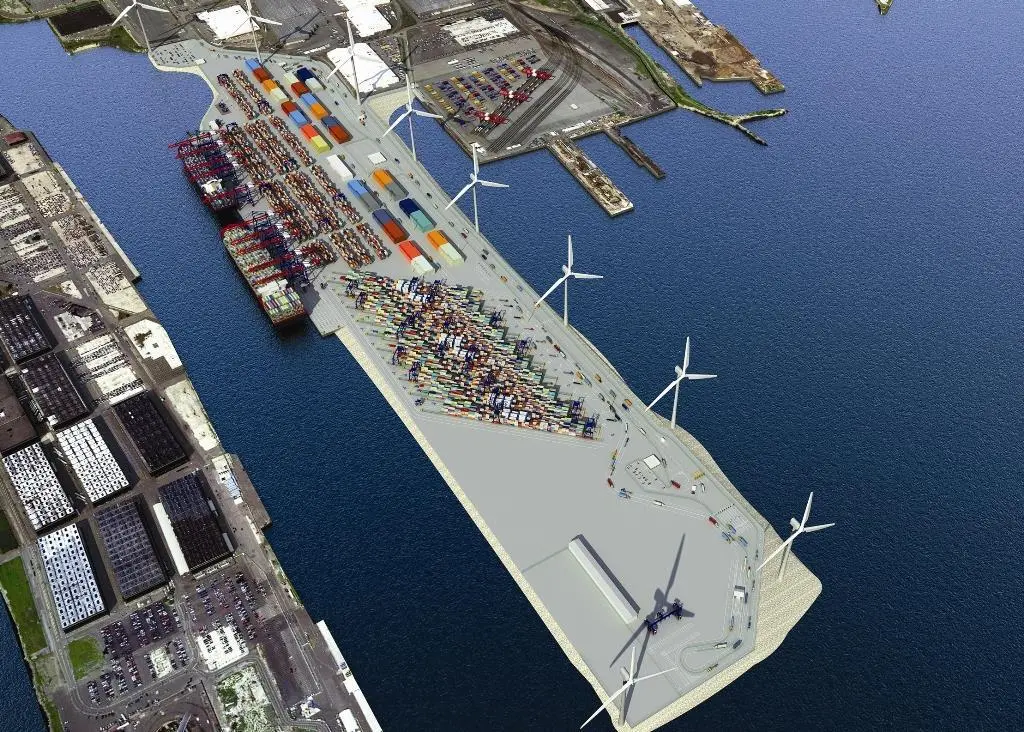The expansion project for Global Terminal Port Jersey at Bayonne