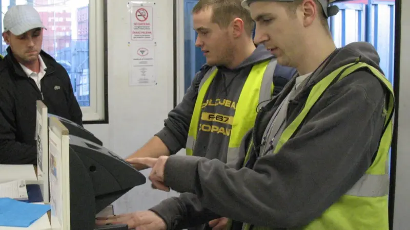 Hand and fingerprint biometrics can be used to secure ports